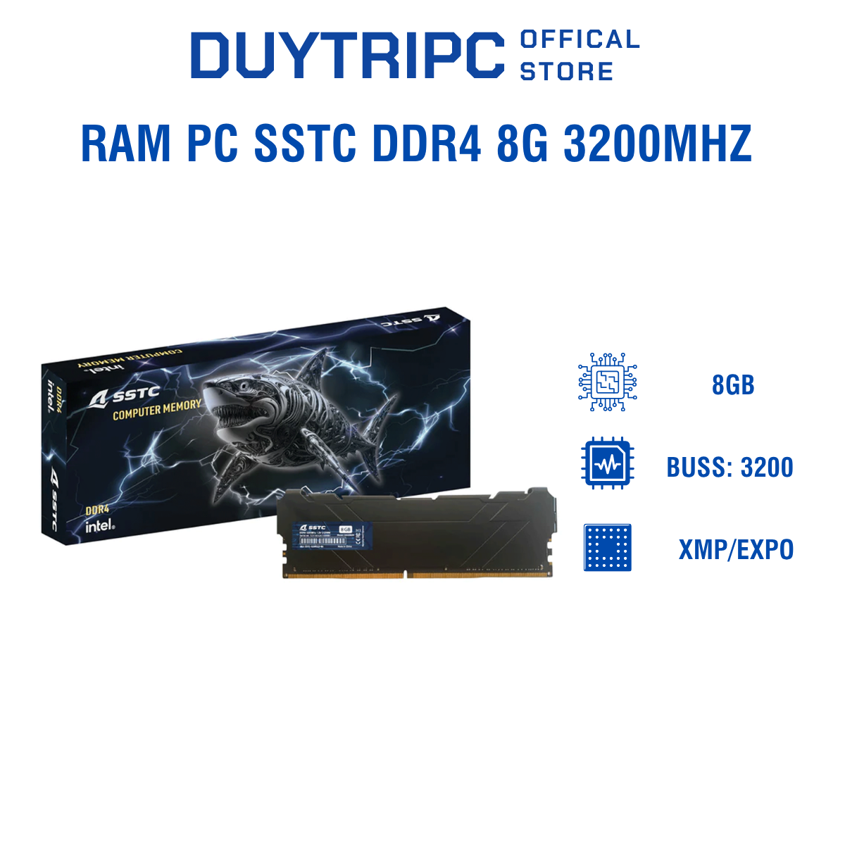 Ram PC SSTC DDR4 8G 3200Mhz